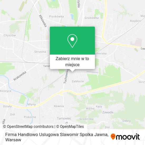 Mapa Firma Handlowo Uslugowa Slawomir Spolka Jawna