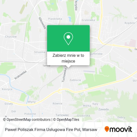 Mapa Paweł Poliszak Firma Usługowa Fire Pol