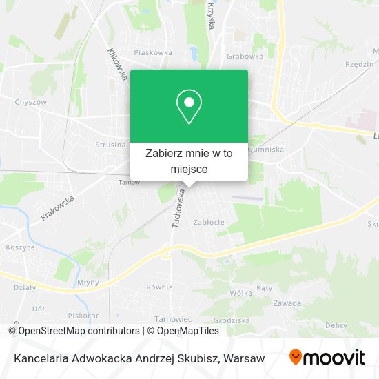 Mapa Kancelaria Adwokacka Andrzej Skubisz