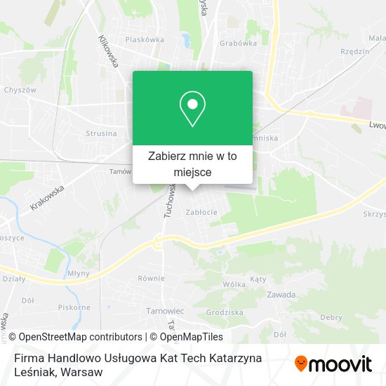 Mapa Firma Handlowo Usługowa Kat Tech Katarzyna Leśniak