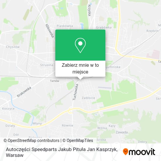 Mapa Autoczęści Speedparts Jakub Pituła Jan Kasprzyk