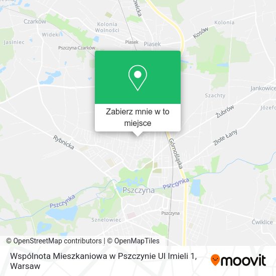 Mapa Wspólnota Mieszkaniowa w Pszczynie Ul Imieli 1