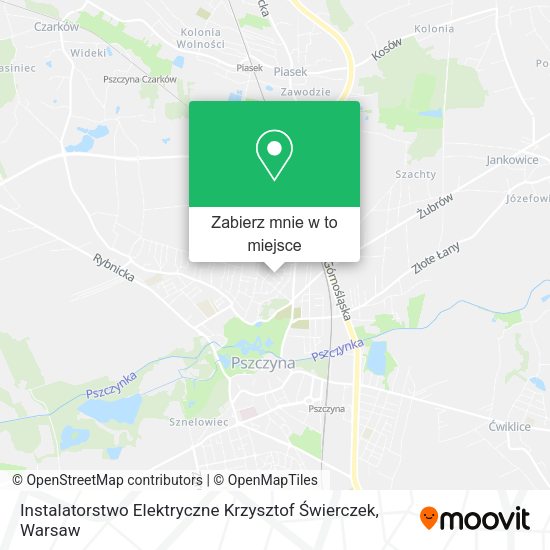 Mapa Instalatorstwo Elektryczne Krzysztof Świerczek