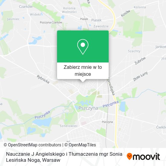 Mapa Nauczanie J Angielskiego i Tłumaczenia mgr Sonia Lesińska Noga