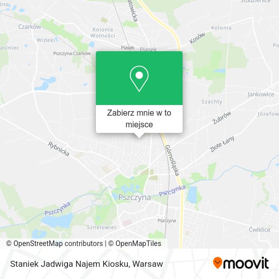 Mapa Staniek Jadwiga Najem Kiosku