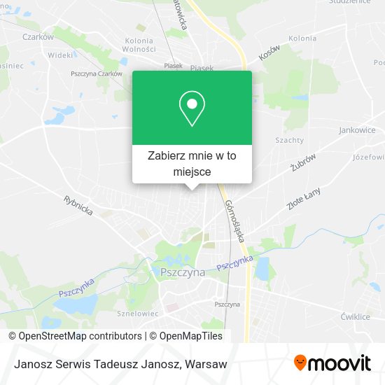 Mapa Janosz Serwis Tadeusz Janosz