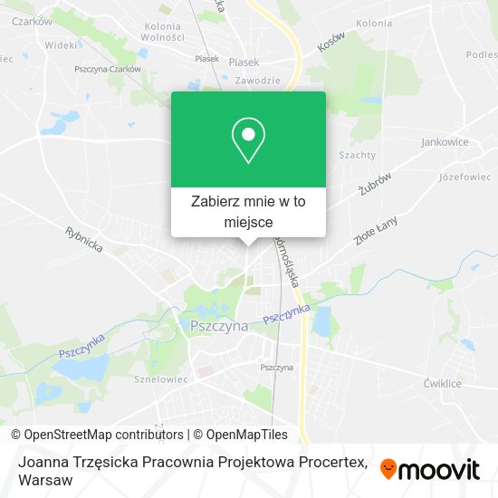 Mapa Joanna Trzęsicka Pracownia Projektowa Procertex