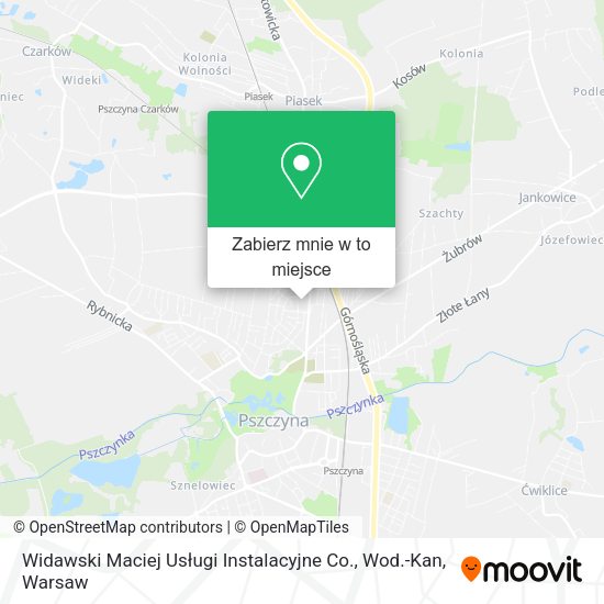 Mapa Widawski Maciej Usługi Instalacyjne Co., Wod.-Kan