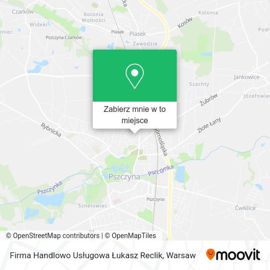 Mapa Firma Handlowo Usługowa Łukasz Reclik