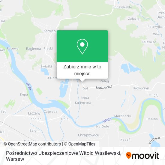 Mapa Pośrednictwo Ubezpieczeniowe Witold Wasilewski