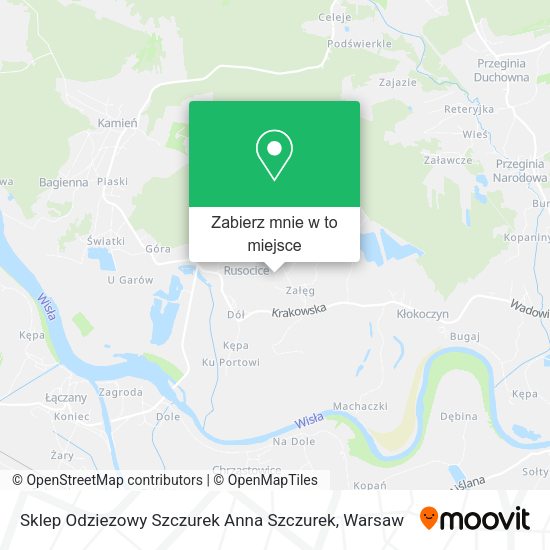 Mapa Sklep Odziezowy Szczurek Anna Szczurek