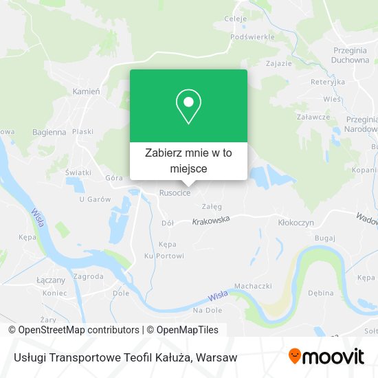 Mapa Usługi Transportowe Teofil Kałuża