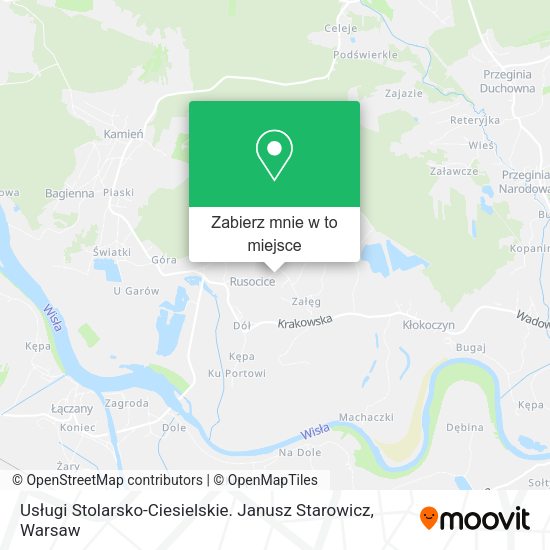 Mapa Usługi Stolarsko-Ciesielskie. Janusz Starowicz