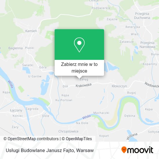 Mapa Usługi Budowlane Janusz Fajto