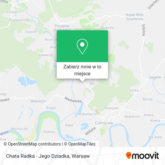 Mapa Chata Radka - Jego Dziadka