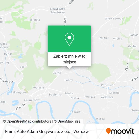 Mapa Frans Auto Adam Grzywa sp. z o.o.