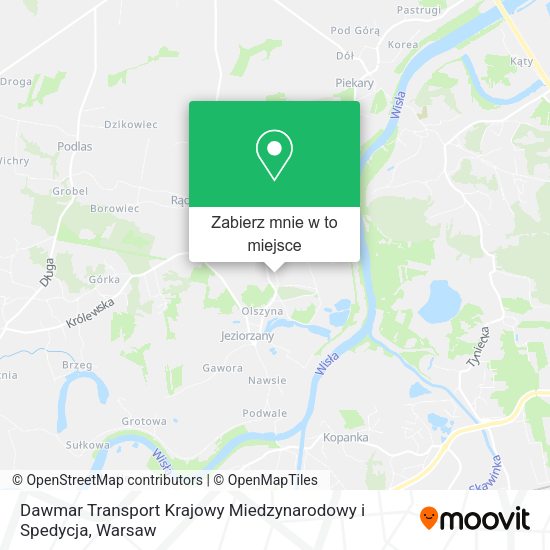 Mapa Dawmar Transport Krajowy Miedzynarodowy i Spedycja