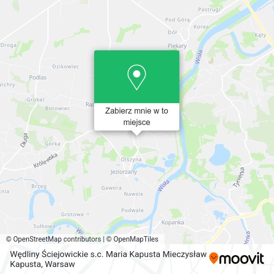 Mapa Wędliny Ściejowickie s.c. Maria Kapusta Mieczysław Kapusta