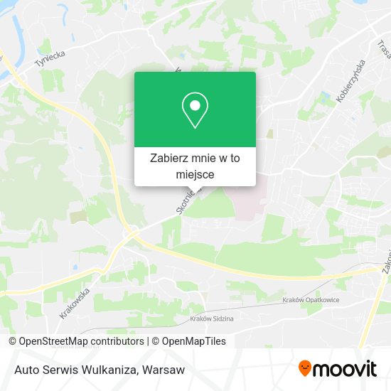 Mapa Auto Serwis Wulkaniza