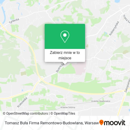 Mapa Tomasz Buła Firma Remontowo-Budowlana