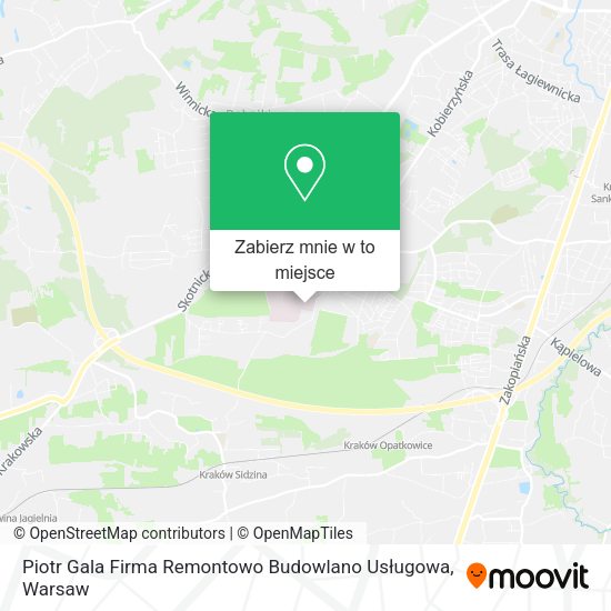 Mapa Piotr Gala Firma Remontowo Budowlano Usługowa