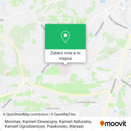 Mapa Monmax. Kamień Elewacyjny. Kamień Naturalny, Kamień Ogrodzeniowy. Piaskowiec