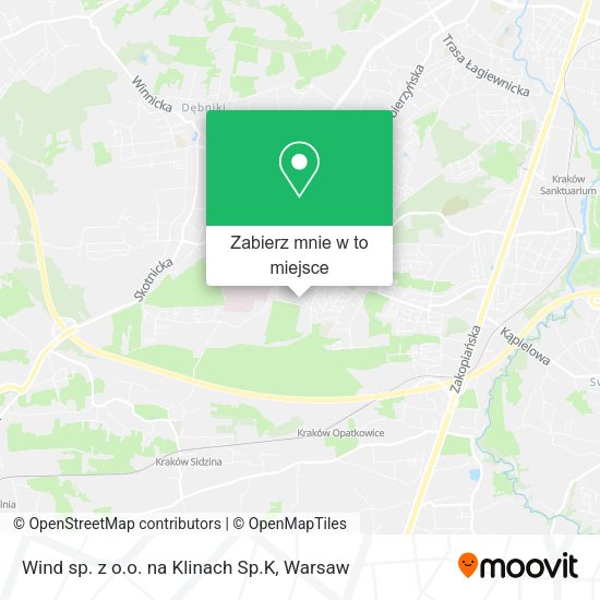 Mapa Wind sp. z o.o. na Klinach Sp.K