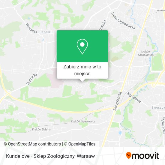 Mapa Kundelove - Sklep Zoologiczny