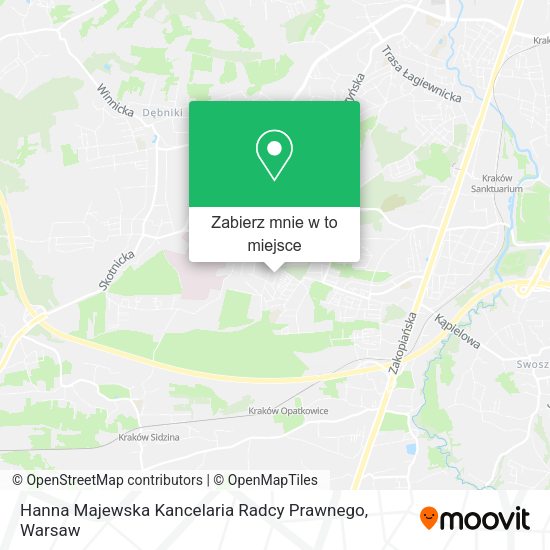 Mapa Hanna Majewska Kancelaria Radcy Prawnego