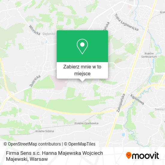 Mapa Firma Sens s.c. Hanna Majewska Wojciech Majewski