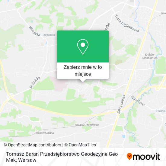 Mapa Tomasz Baran Przedsiębiorstwo Geodezyjne Geo Mek