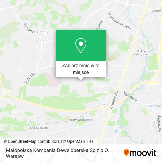 Mapa Małopolska Kompania Deweloperska Sp z o O