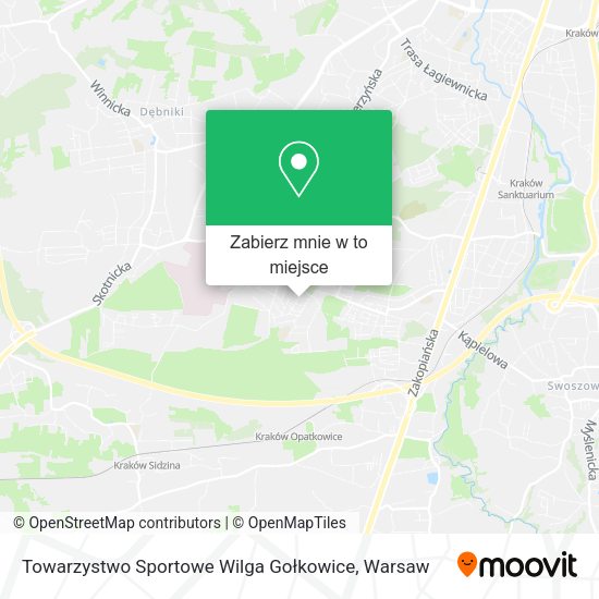 Mapa Towarzystwo Sportowe Wilga Gołkowice