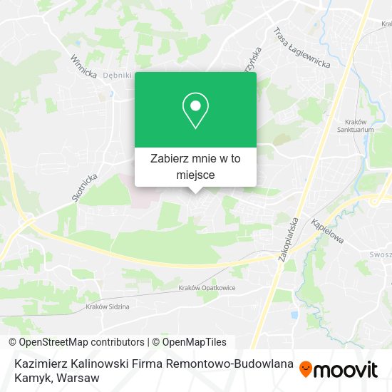 Mapa Kazimierz Kalinowski Firma Remontowo-Budowlana Kamyk