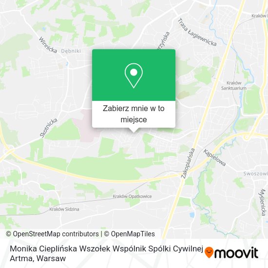 Mapa Monika Cieplińska Wszołek Wspólnik Spólki Cywilnej Artma