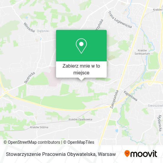 Mapa Stowarzyszenie Pracownia Obywatelska