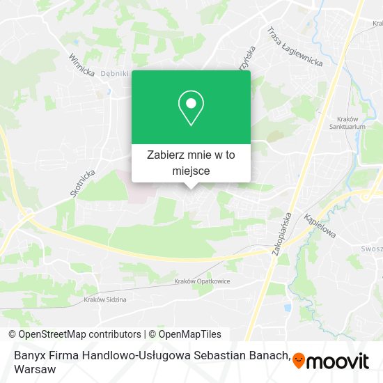 Mapa Banyx Firma Handlowo-Usługowa Sebastian Banach