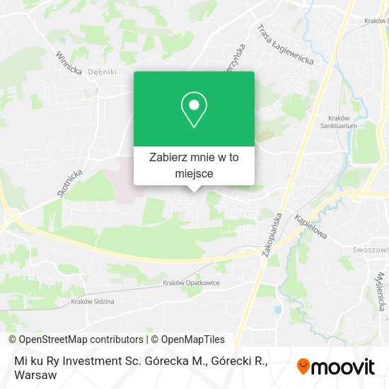 Mapa Mi ku Ry Investment Sc. Górecka M., Górecki R.