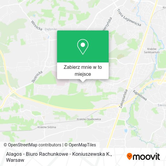 Mapa Alagos - Biuro Rachunkowe - Koniuszewska K.