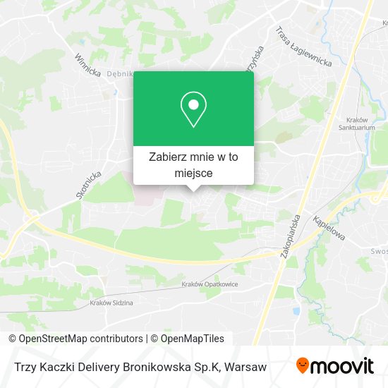 Mapa Trzy Kaczki Delivery Bronikowska Sp.K