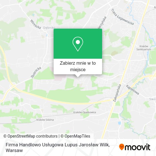 Mapa Firma Handlowo Usługowa Lupus Jarosław Wilk