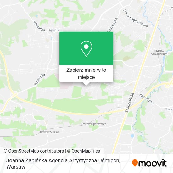 Mapa Joanna Żabińska Agencja Artystyczna Uśmiech