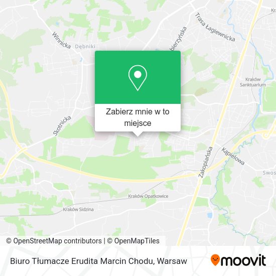 Mapa Biuro Tłumacze Erudita Marcin Chodu