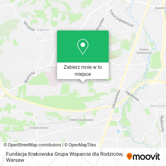 Mapa Fundacja Krakowska Grupa Wsparcia dla Rodziców