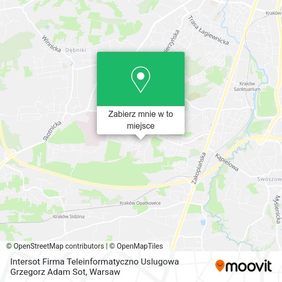 Mapa Intersot Firma Teleinformatyczno Uslugowa Grzegorz Adam Sot