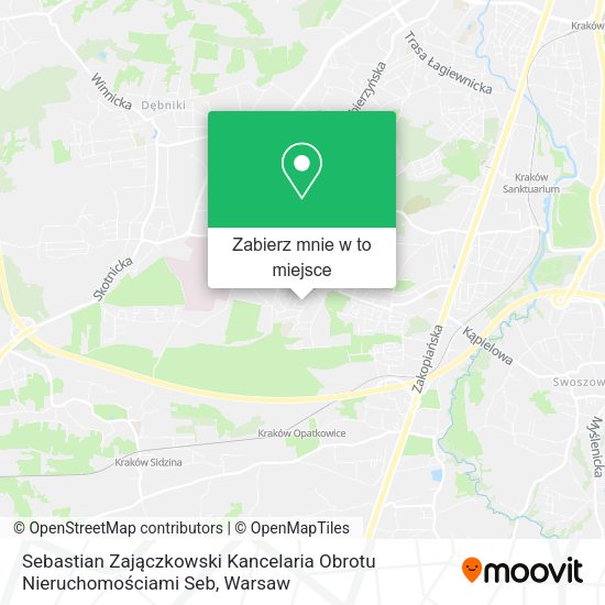 Mapa Sebastian Zajączkowski Kancelaria Obrotu Nieruchomościami Seb