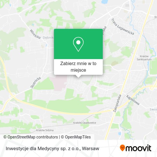 Mapa Inwestycje dla Medycyny sp. z o.o.