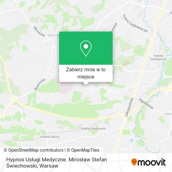 Mapa Hypnos Usługi Medyczne. Mirosław Stefan Świechowski