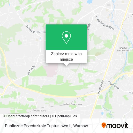 Mapa Publiczne Przedszkole Tuptusiowo II