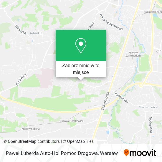 Mapa Paweł Luberda Auto-Hol Pomoc Drogowa